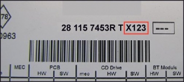 Bosch CM1107 Renault CD - 7 641 107 391 - 7641107391 - 281158179R - R2 RPP X85 CF