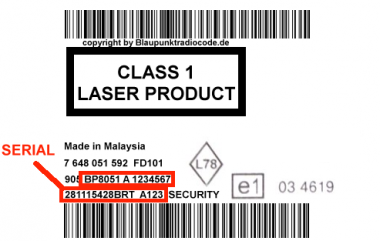 Radio Code Blaupunkt 